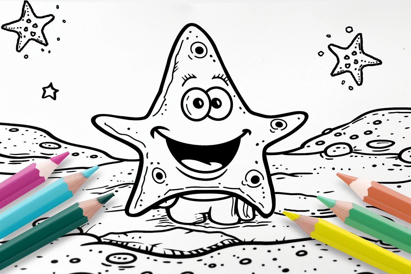 Free Printable PDF Patrick Star Coloring Pages