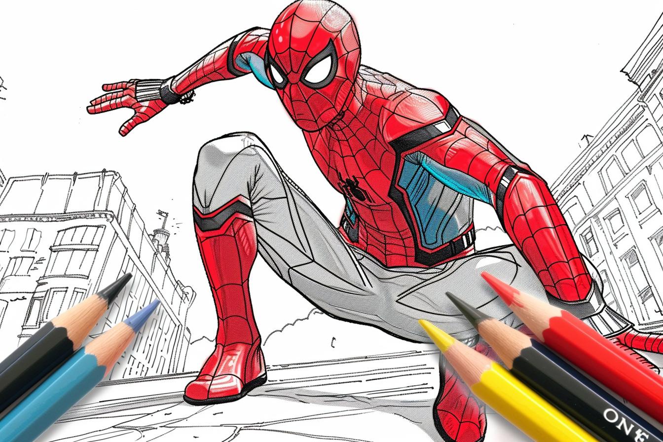 Free Printable PDF Peter Parker Coloring Pages