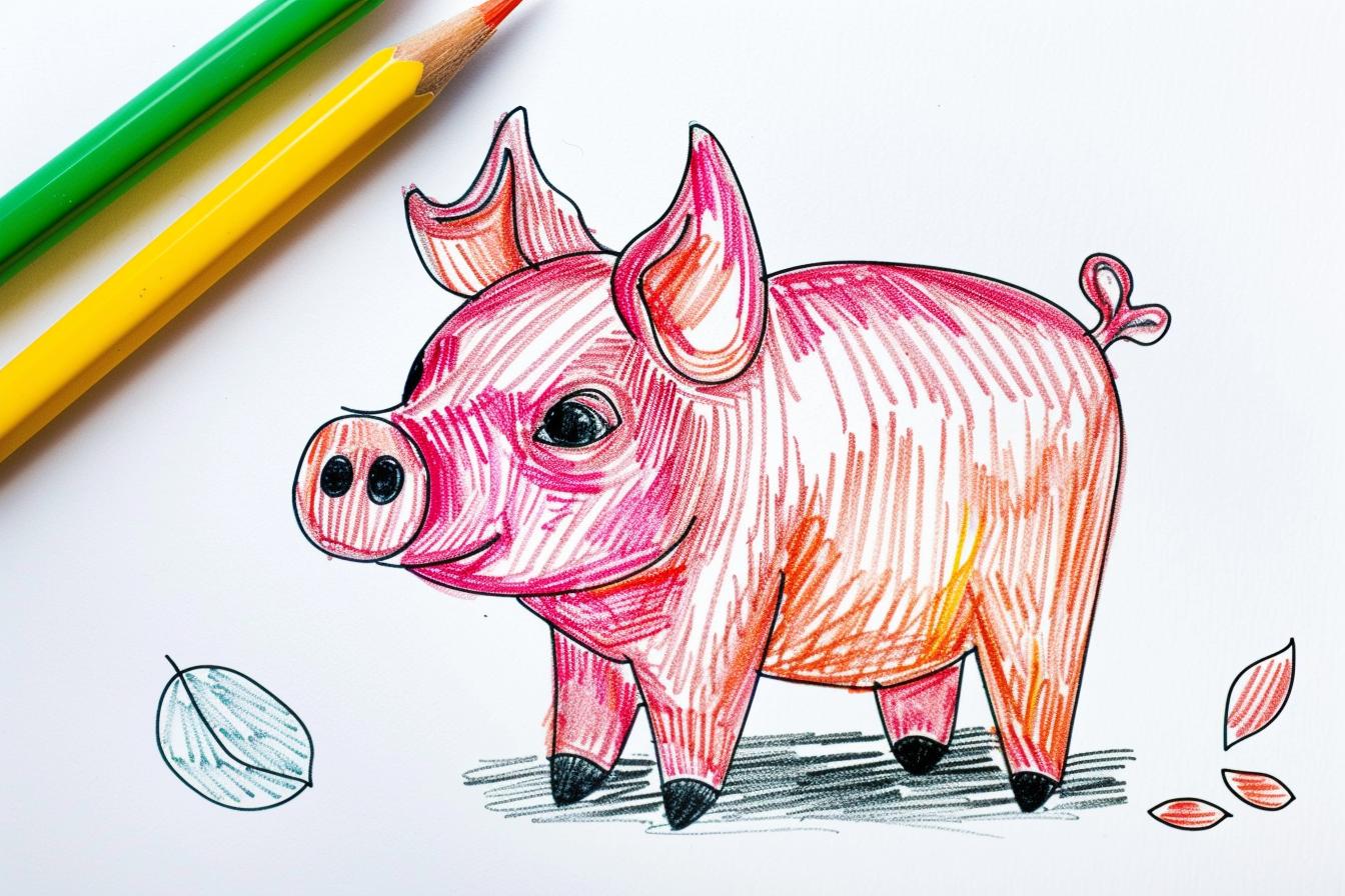 Free Printable PDF Pig Coloring Pages