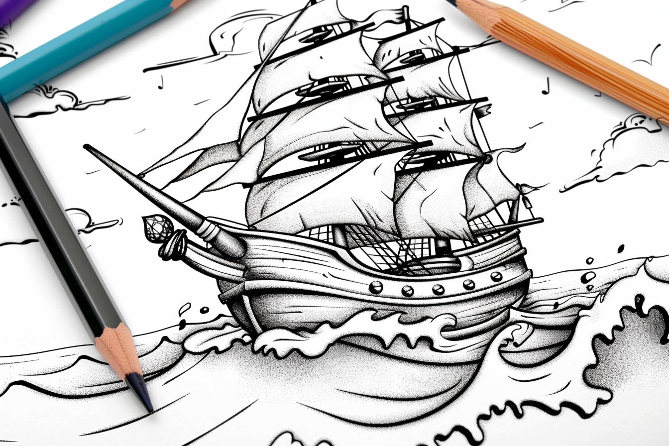 Free Pirate Coloring Pages