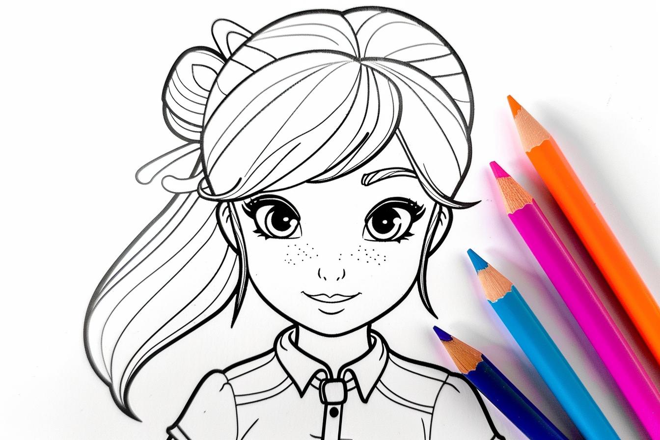 Free Printable PDF Polly Pocket Coloring Pages