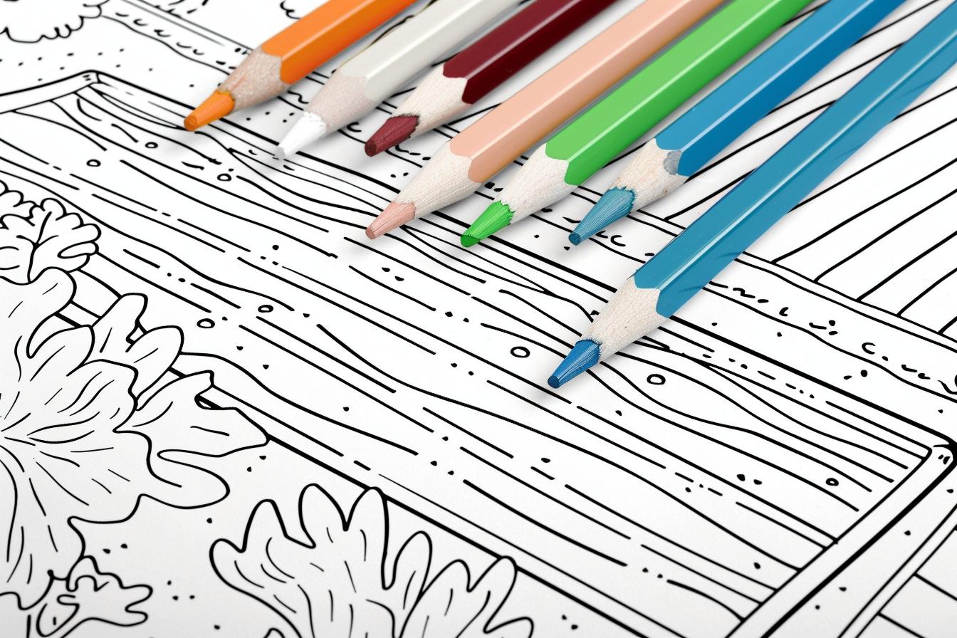 Free Printable PDF Pool Coloring Pages