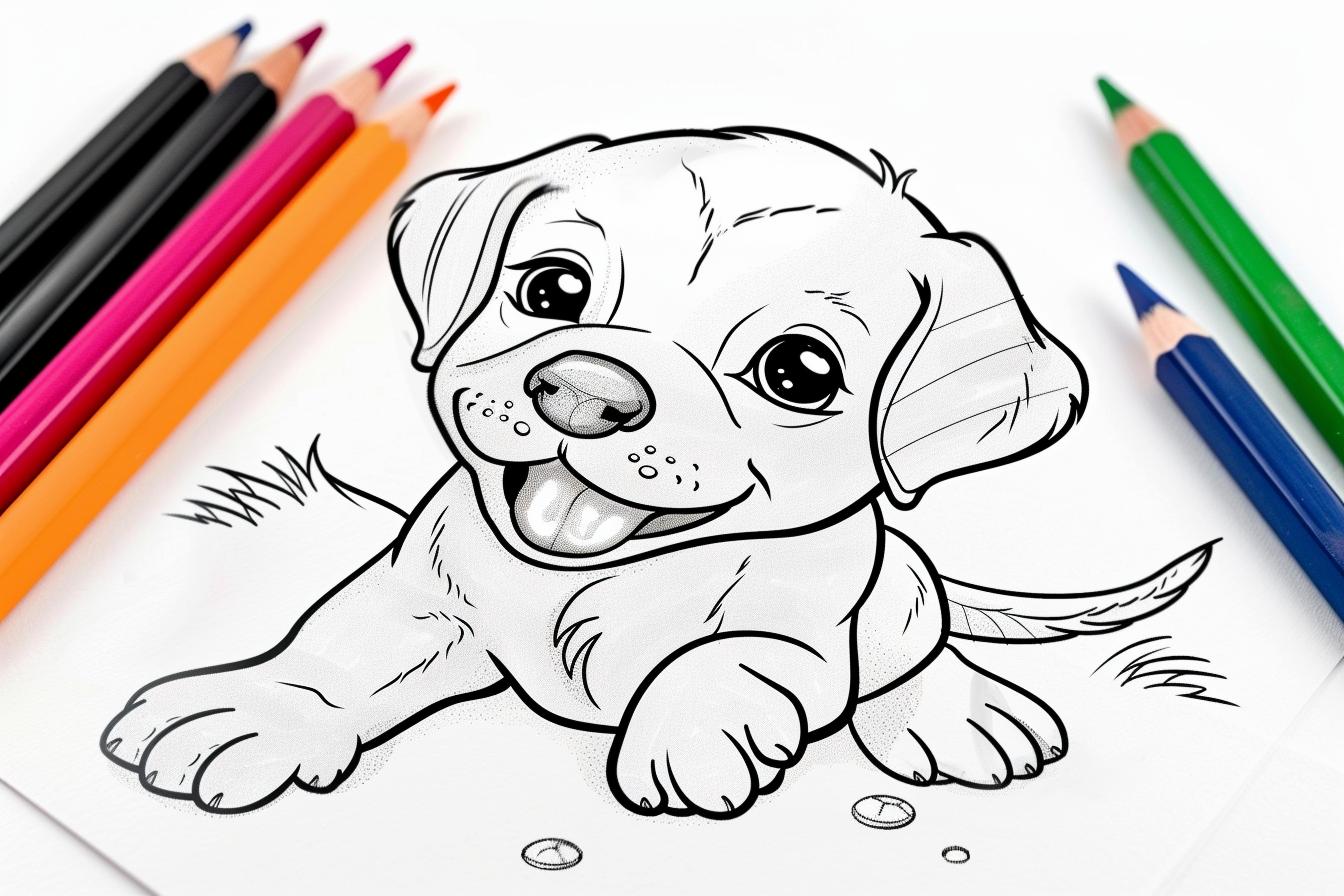 Free Printable PDF Puppy Coloring Pages