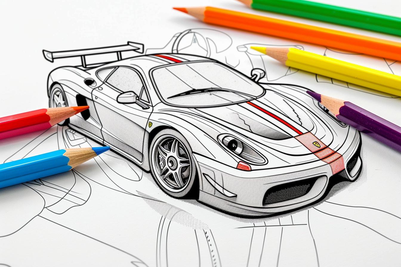 Free Race Car Coloring Pages