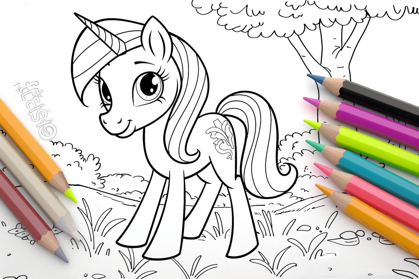 Free Printable PDF Rarity Coloring Pages