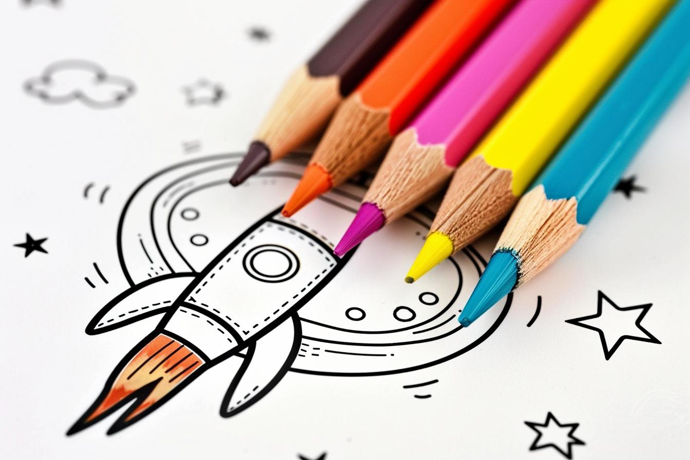 Free Rocket Ship Coloring Pages