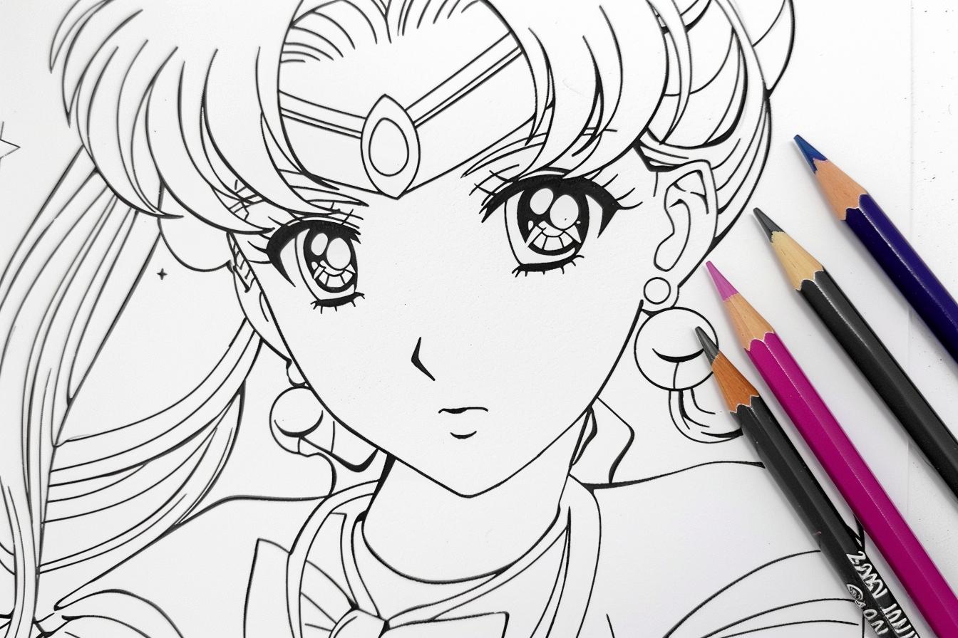 Free Printable PDF Sailor Moon Coloring Pages