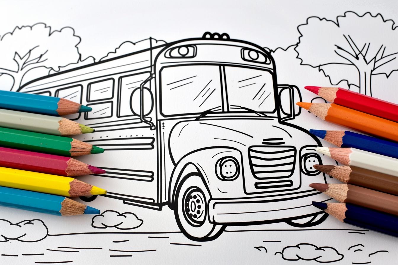 Free School Bus Coloring Pages