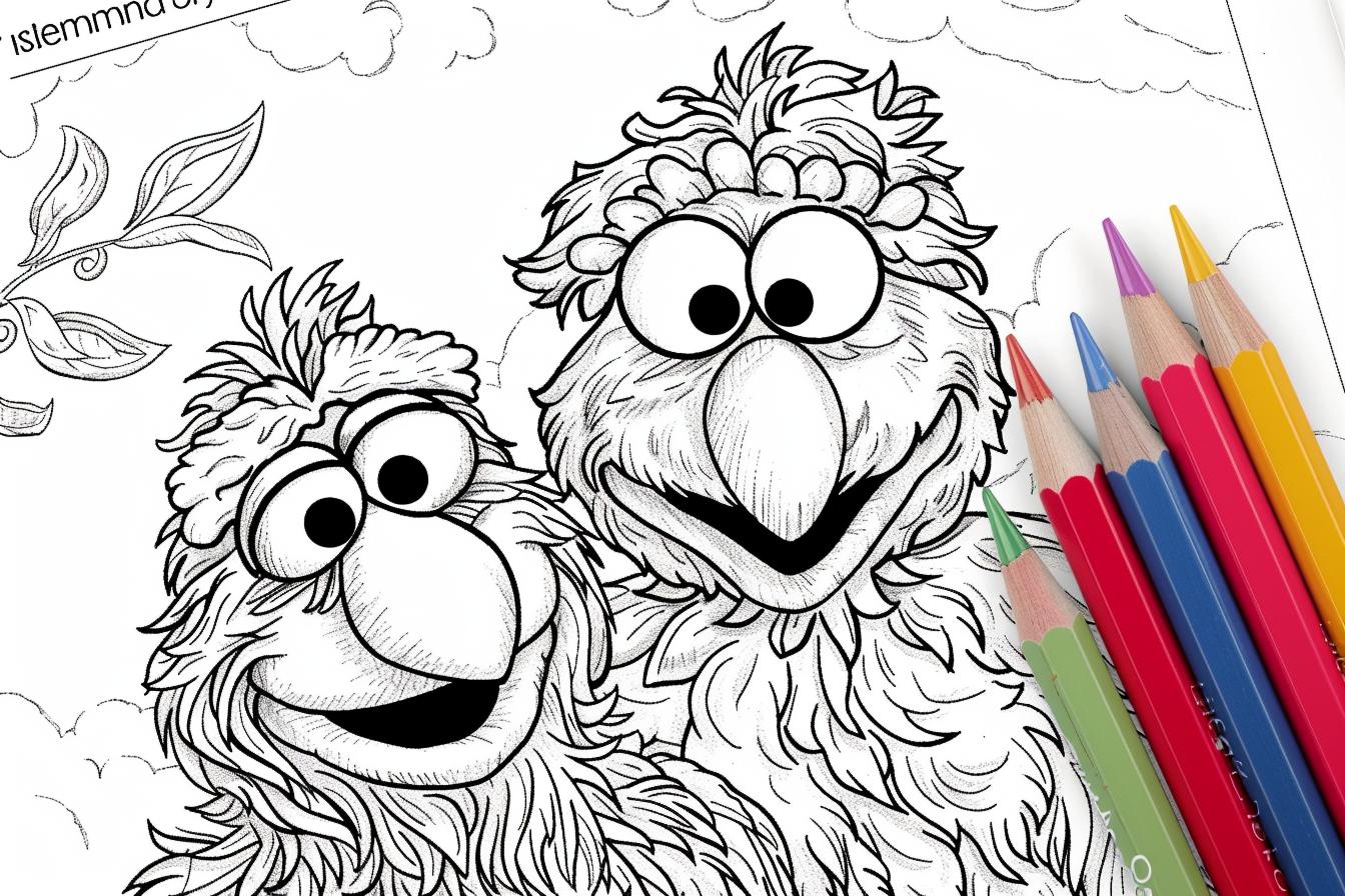 Free Printable PDF Sesame Street Coloring Pages