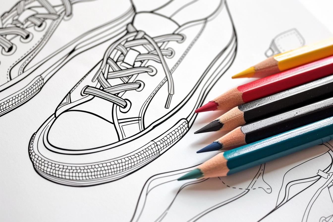 Free Printable PDF Shoe Coloring Pages