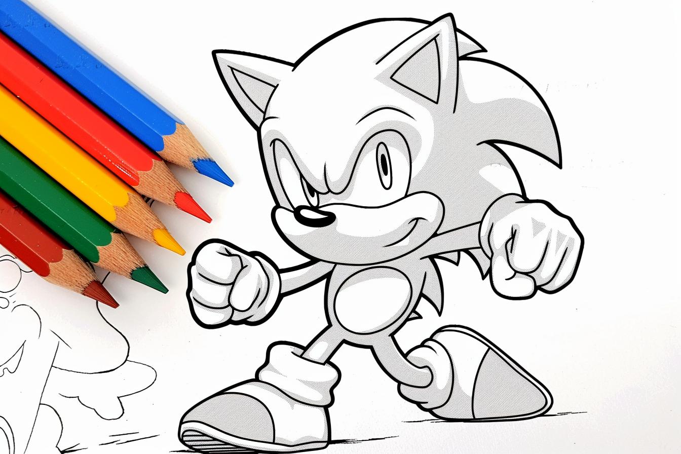 Free Printable PDF Sonic Coloring Pages