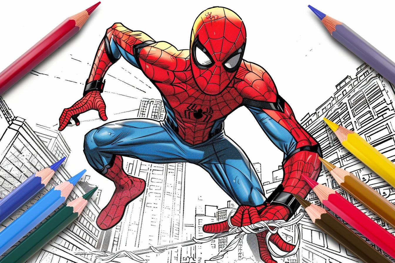 Free Printable PDF Spider Man Coloring Pages