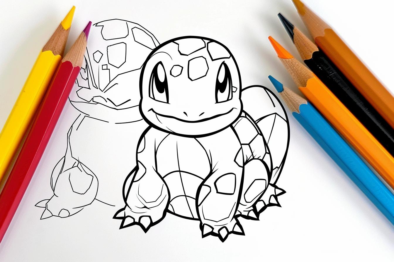 Free Printable PDF Squirtle Coloring Pages