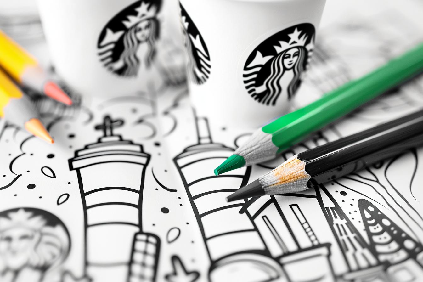 Free Printable PDF Starbucks Coloring Pages