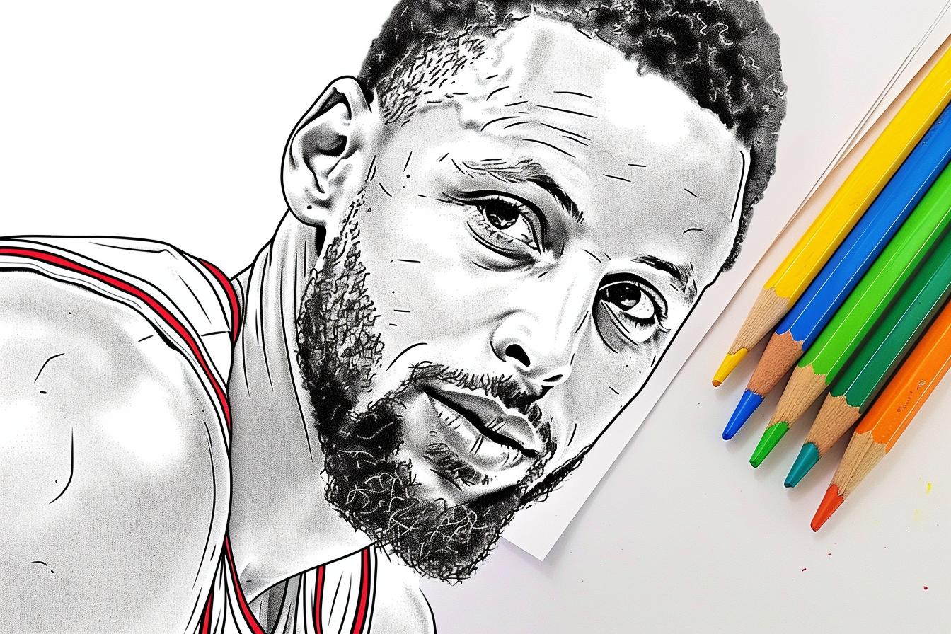 Free Printable PDF Steph Curry Coloring Pages