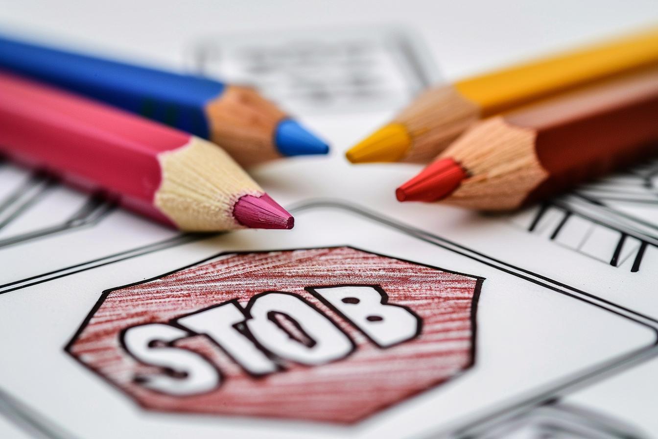 Free Printable PDF Stop Sign Coloring Pages