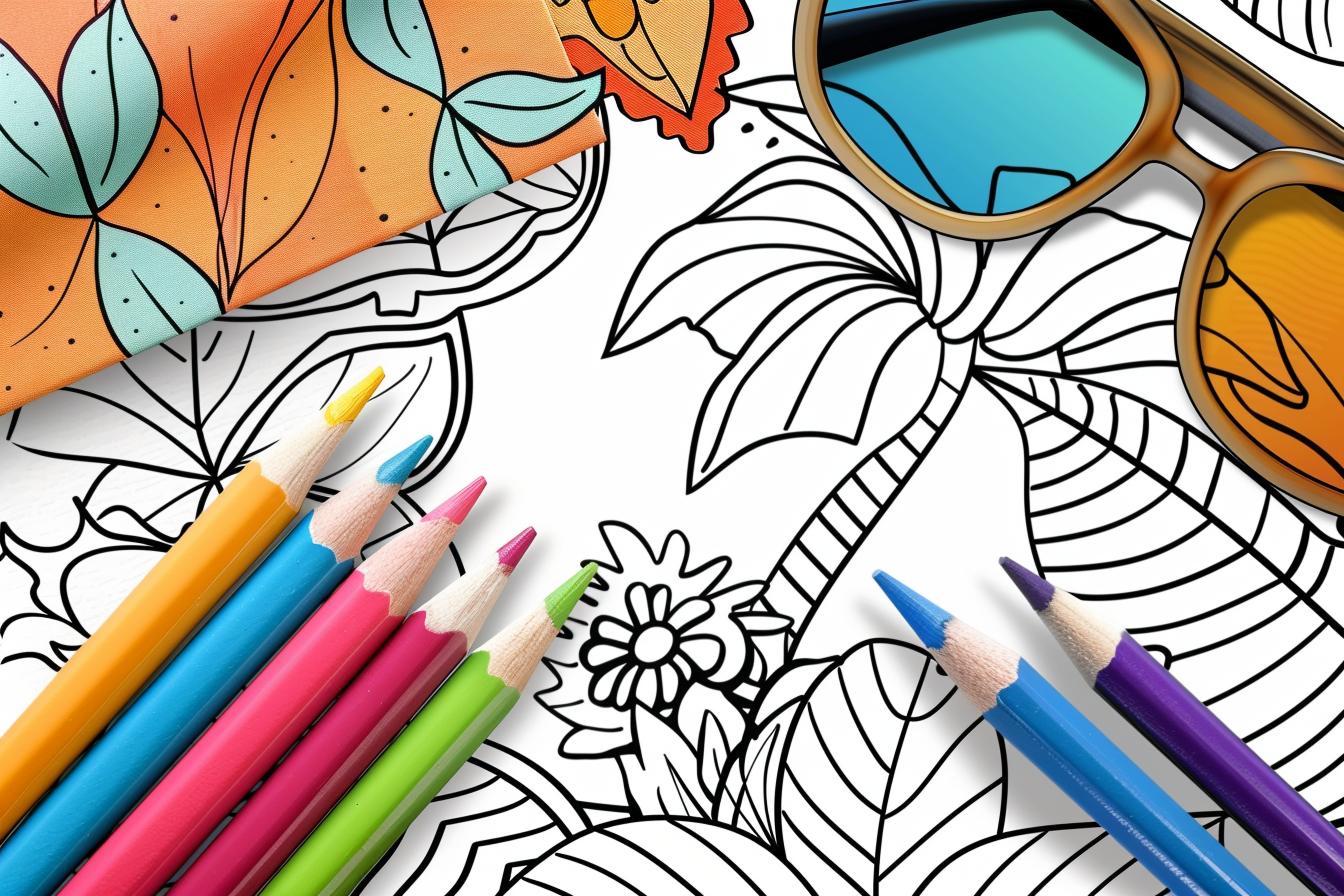 Free Summer coloring pages