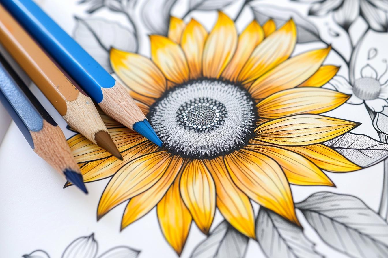 Sunflower Coloring Pages