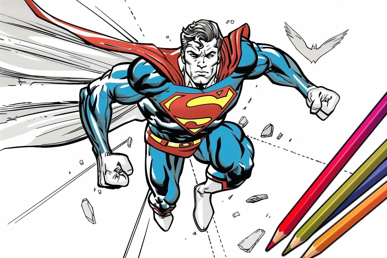 Free Printable PDF Superhero Coloring Pages