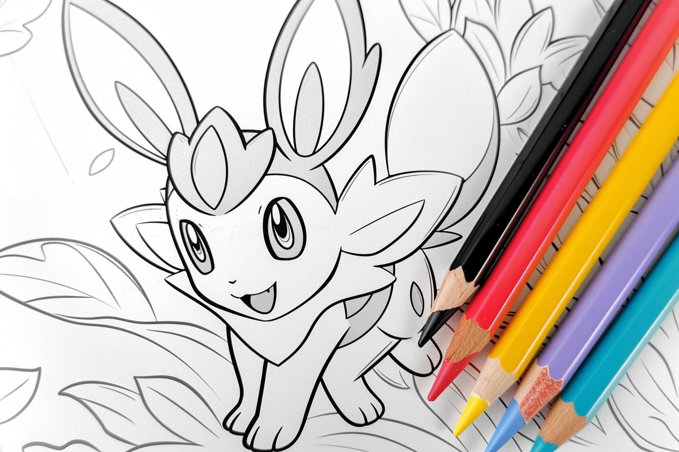 Free Printable PDF Sylveon Coloring Pages