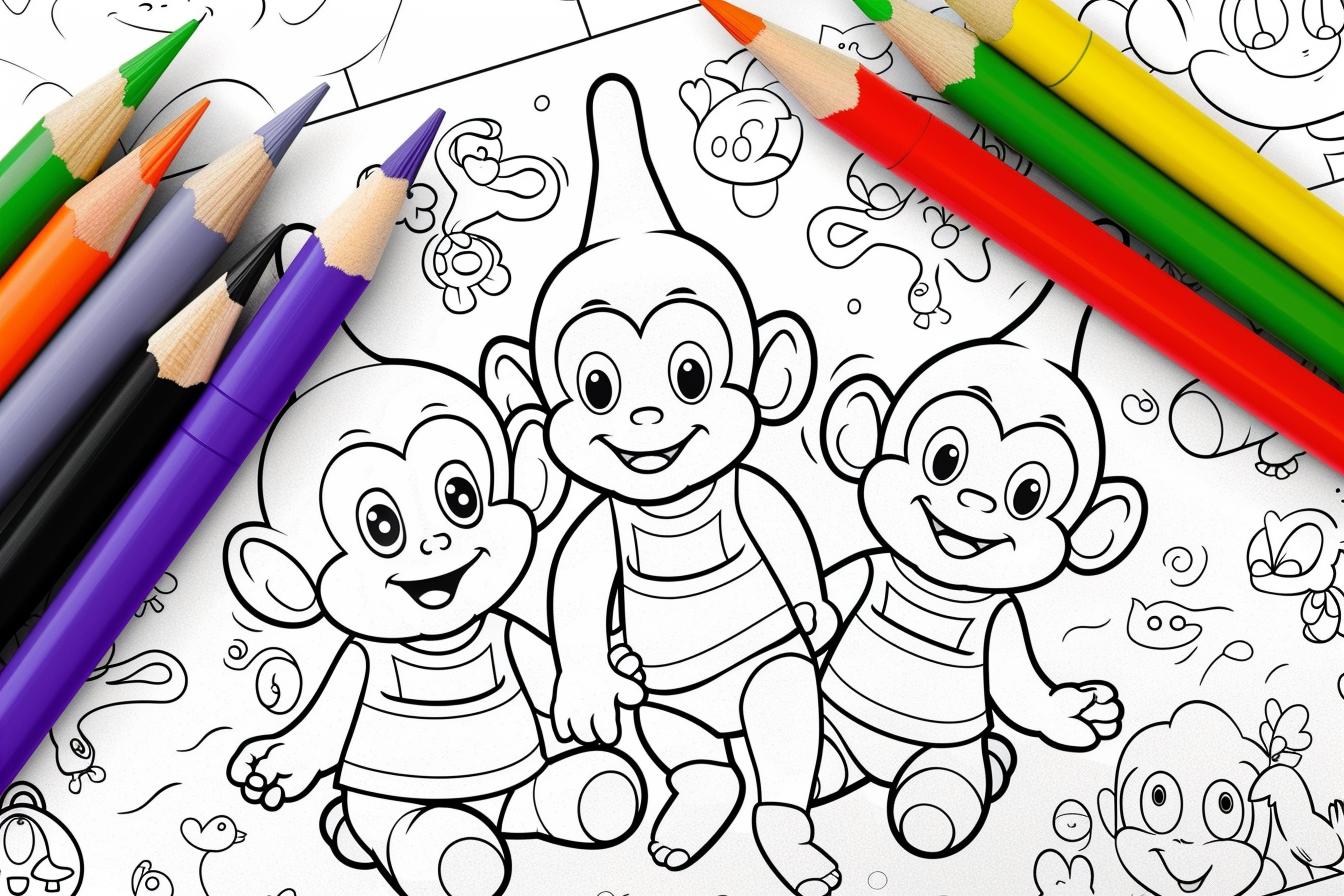 Free Printable PDF Teletubbies Coloring Pages