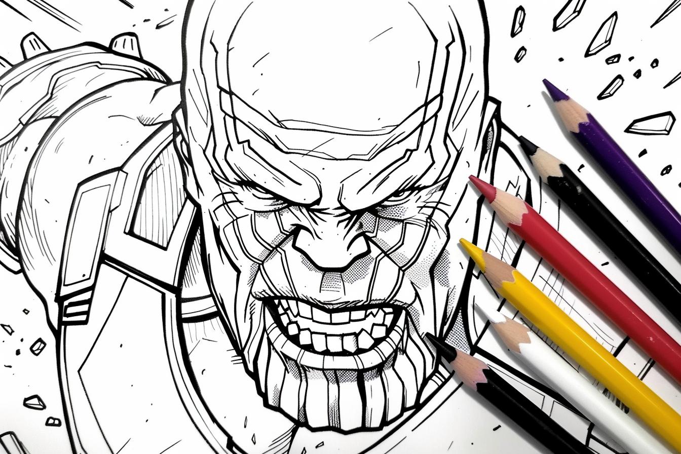 Free Printable PDF Thanos Coloring Pages