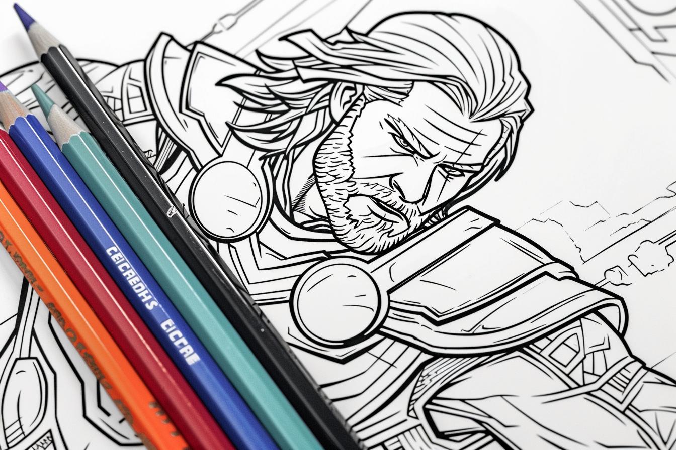 Free Printable PDF Thor Coloring Pages