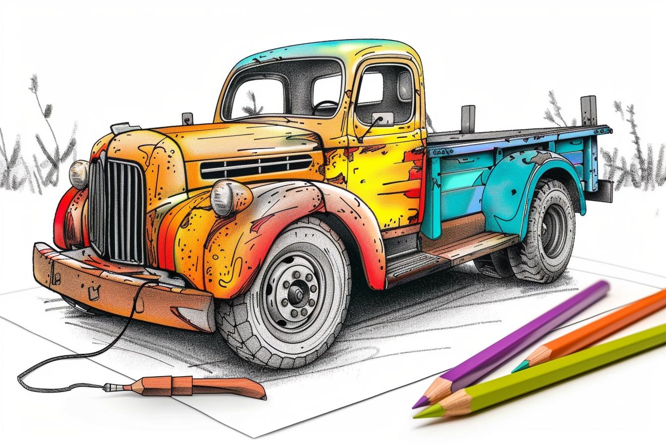 Free Printable PDF Tow Truck Coloring Pages