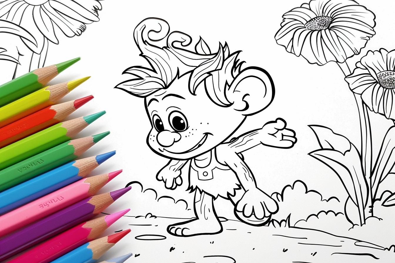 Free Printable PDF Trolls Coloring Pages