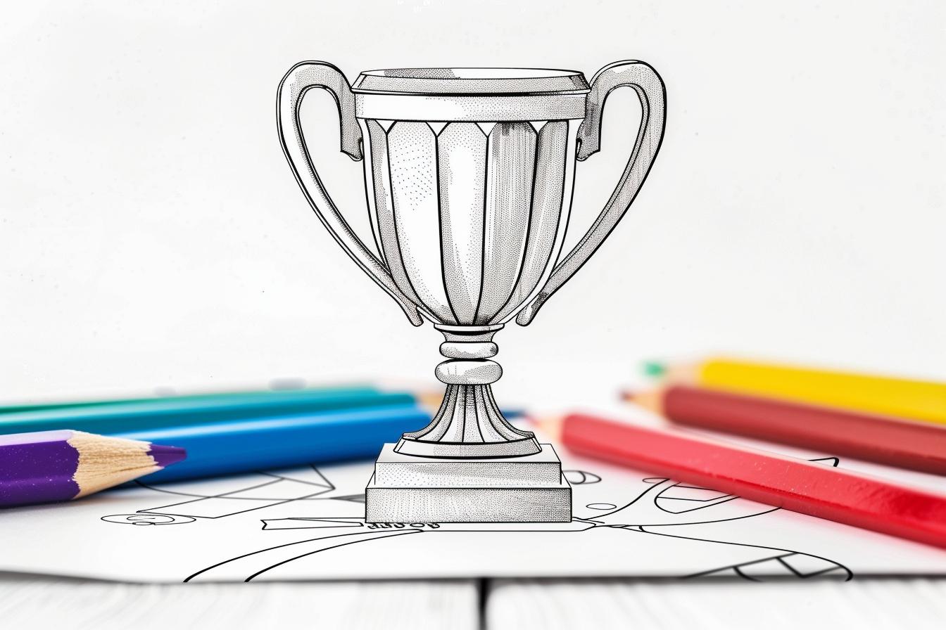 Free Printable PDF Trophy Coloring Pages