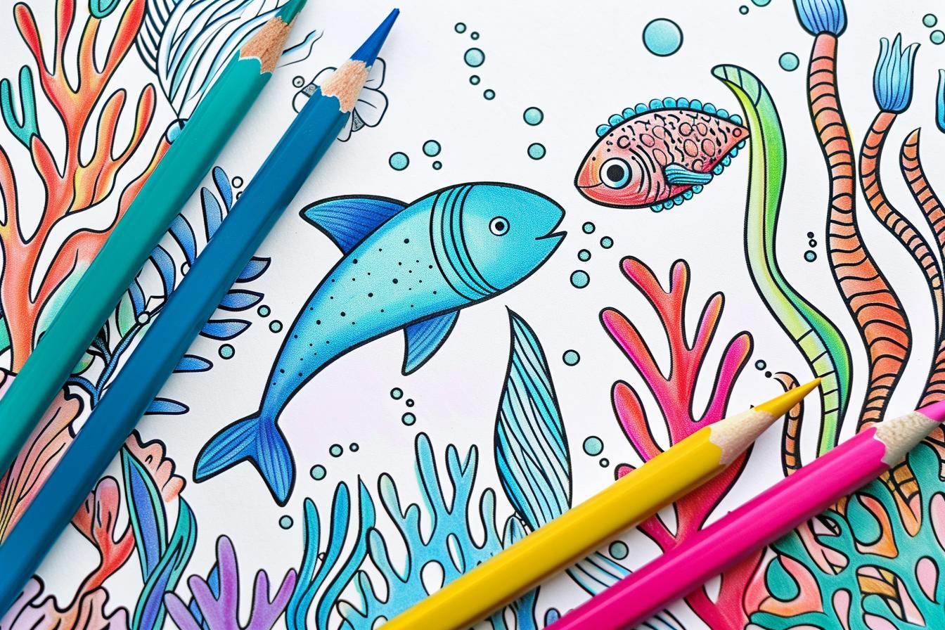 Free Printable PDF Under The Sea Coloring Pages