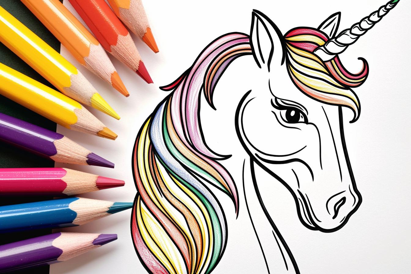 Free Printable PDF Unicorn Coloring Pages