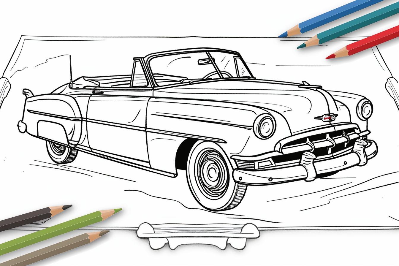 Free Vintage Car Coloring Pages