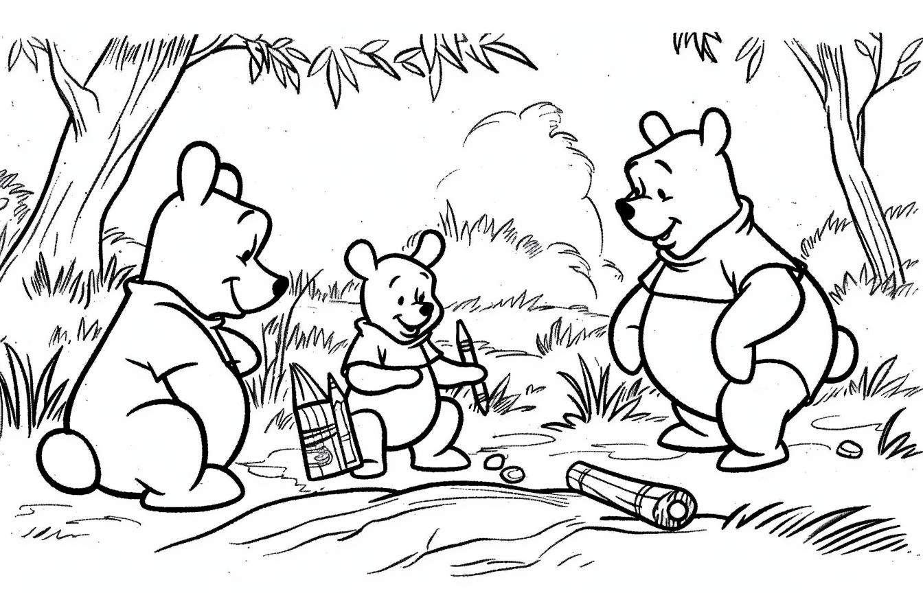 Free Printable PDF Winnie The Pooh Coloring Pages